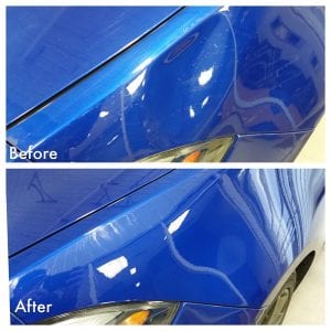 Above Headlight Paintless Dent Repair Fix