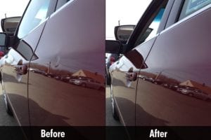 Small dent fix with Paintless Dent Repair Fix
